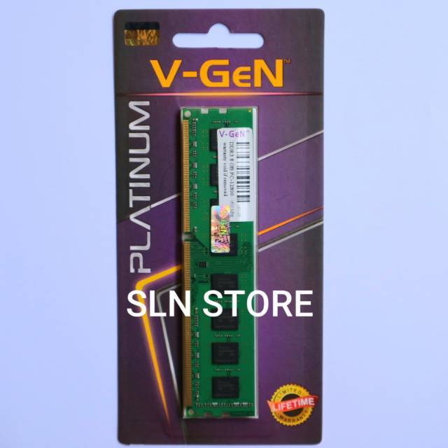 DDR3 8GB PC-12800 / 1600MHz V-GeN Platinum Longdimm RAM Vgen