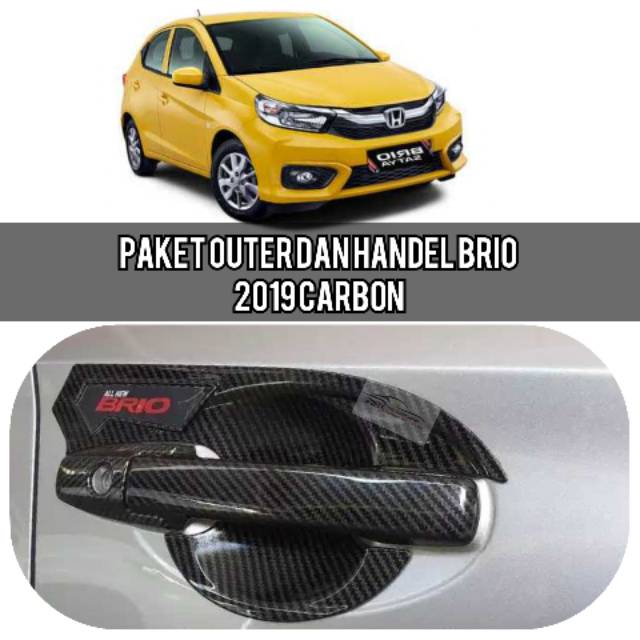 Outer dan cover handel allnew brio 2005- 2021 carbon glossy