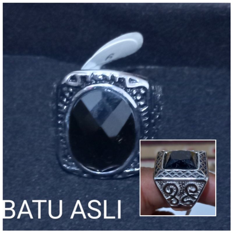 CINCIN PRIA BLACK ONIX ORIGINAL STONE