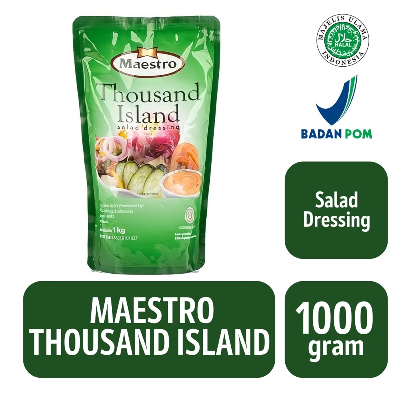 

Maestro Mayonnaise Original | Mayonnaise Thousand Island [ 1000 gam / 1 kg ]