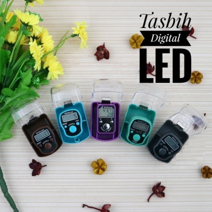 Tasbih BESAR Digital LED NEW KEMASAN BOX MIKA