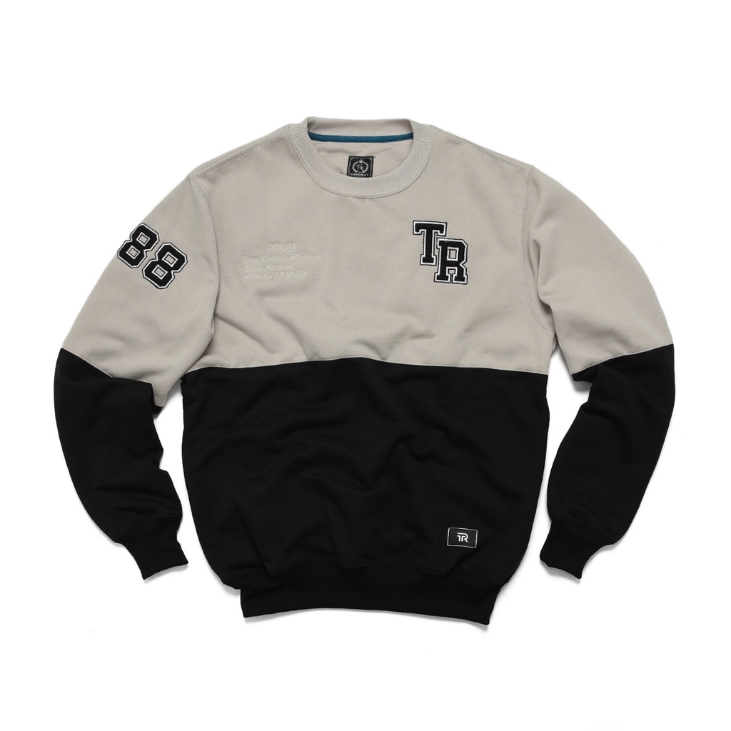 [COD] Sweater / Crewneck Two Tone Unisex Full Bordir Original TR