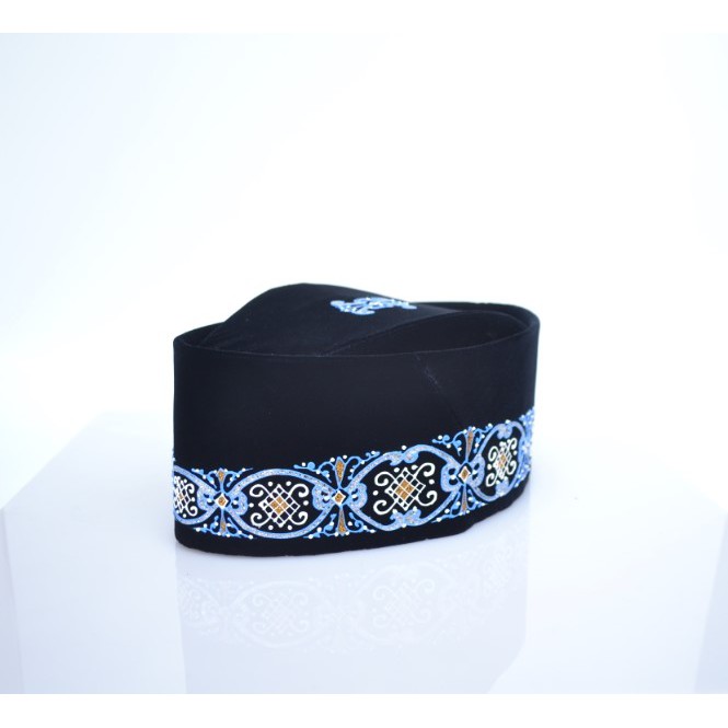 Songkok Peci Susun Lukis Motif Florest