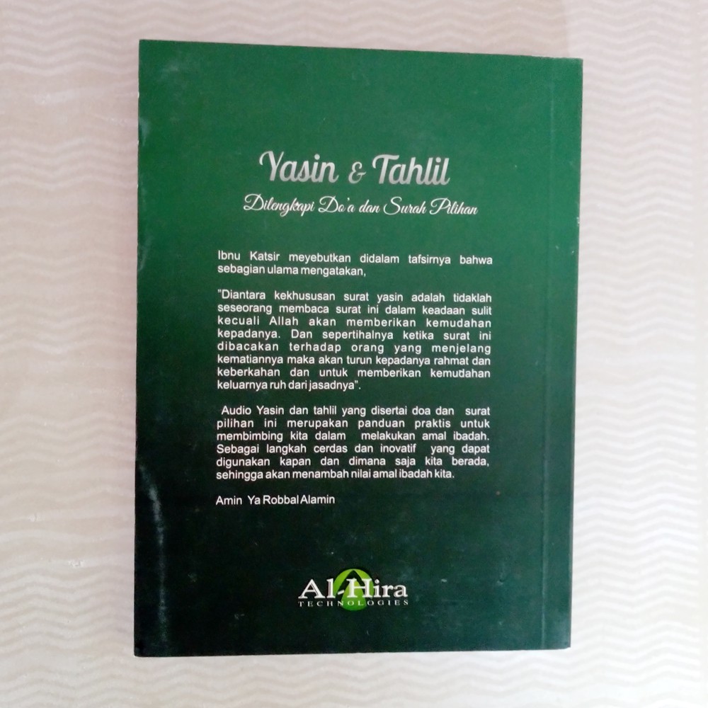 Buku Yasin dan Tahlil