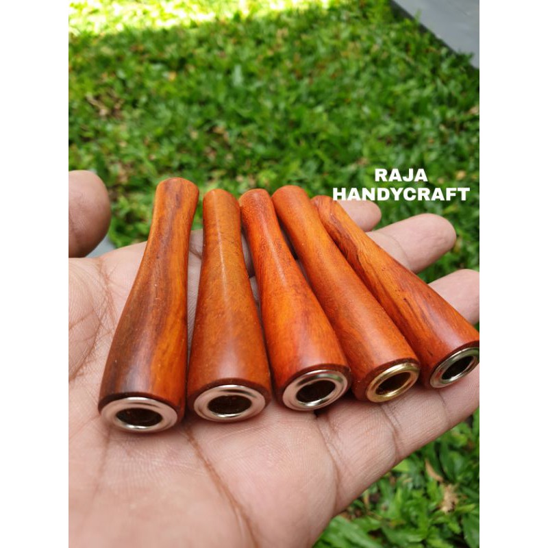 Once Pipa Rokok KAYU SECANG BRAHMA MERAH  Model Mini kualitasPremium 100 % asli