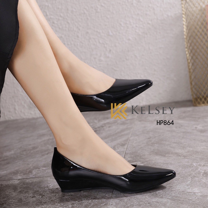 Kelsey Sepatu Heels Wanita Glossy 3,5cm HP864