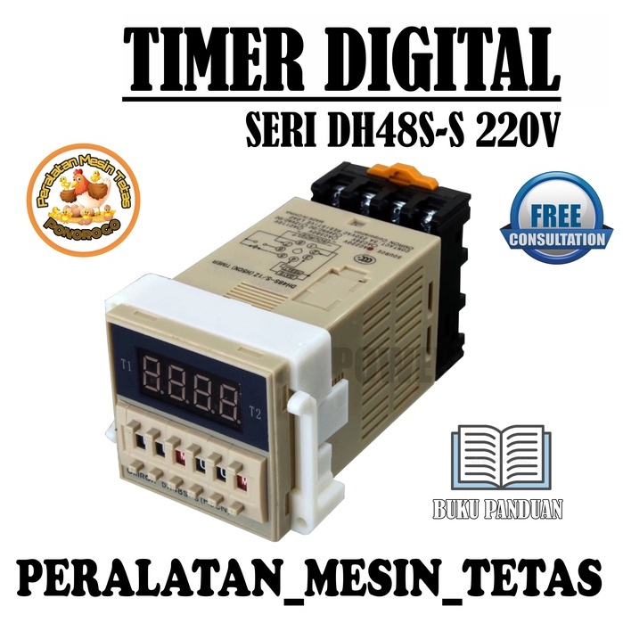 DH48S-S OMRON Time Relay Delay Digital Mesin Tetas