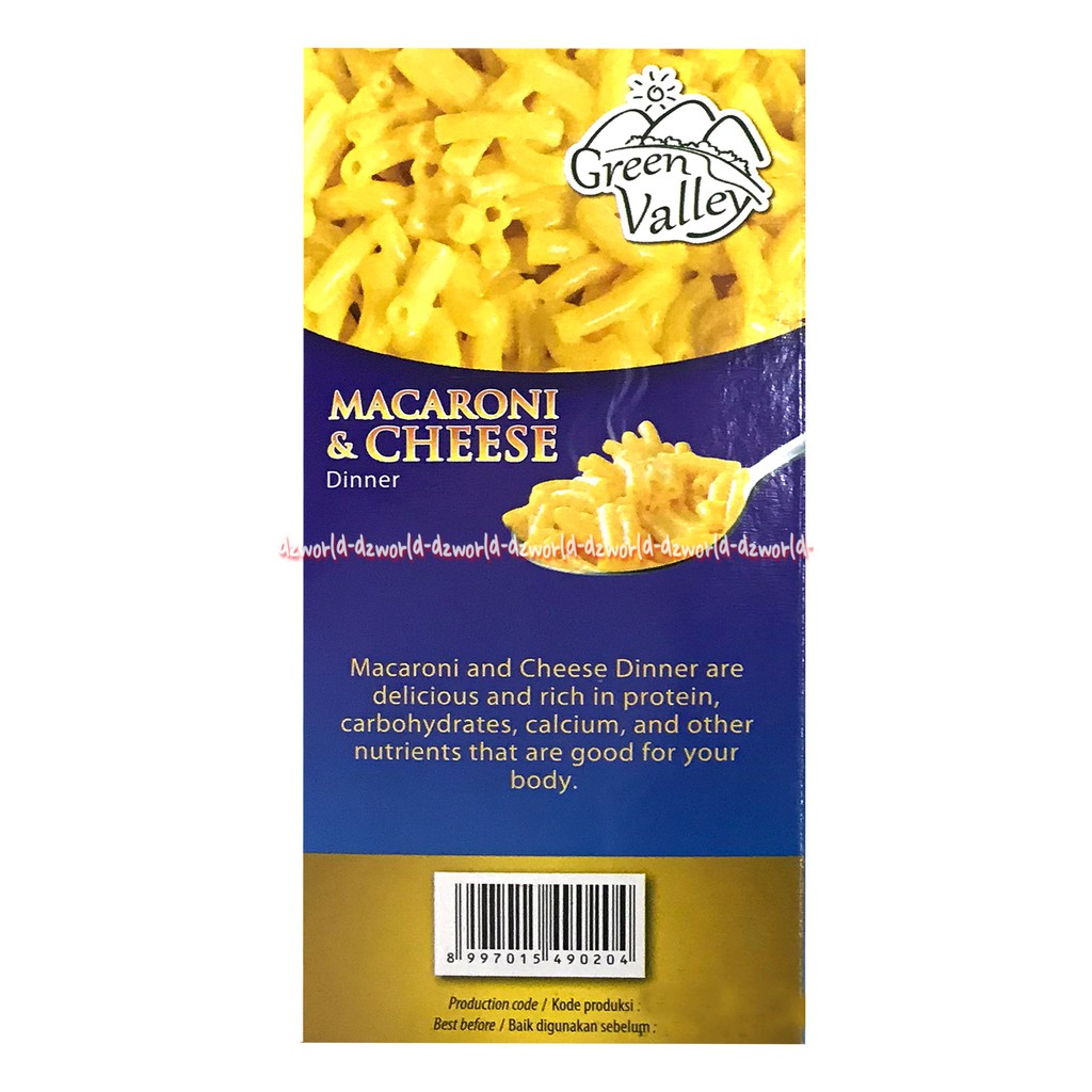 Green Valey Macaroni And Cheese Makaroni Keju 200gr