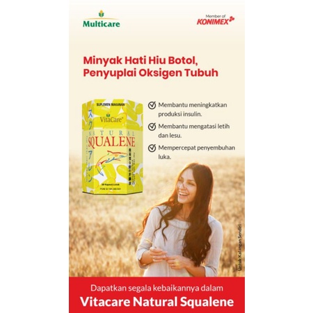 Vitacare Natural Squalene isi 30 softgel