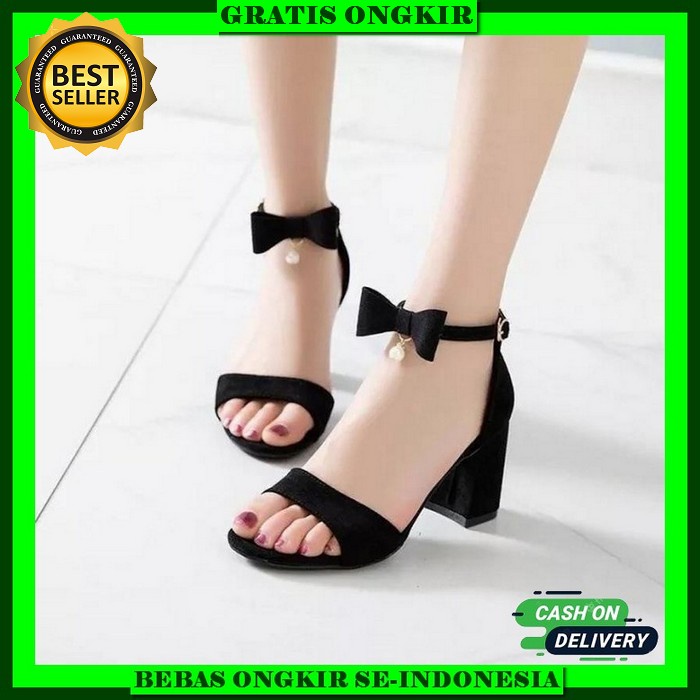 Sandal High Hells Wanita Import Sandal Hak Kaca Wanita Sandal Kelsey 3265-1 K Hils Kekinian Import S