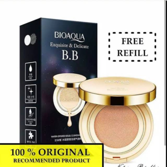 Bioaqua bb gold cushion +refil