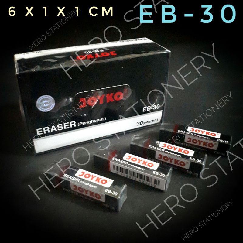 

Penghapus joyko medium hitam EB30 . 30 unit