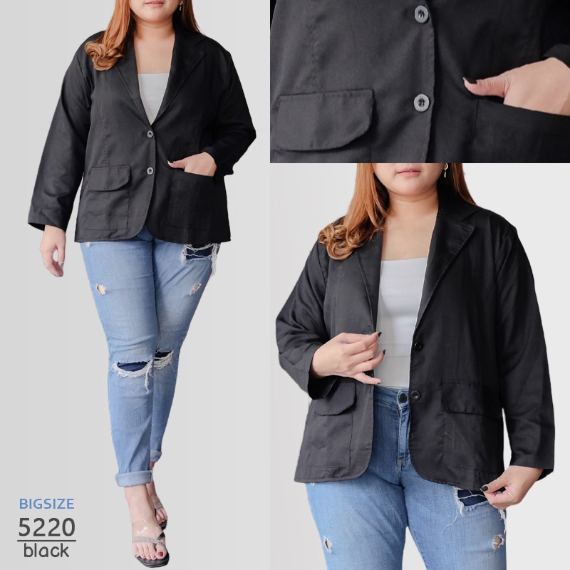 ARENA - BLAZER WANITA POLOS JUMBO KATUN LINEN