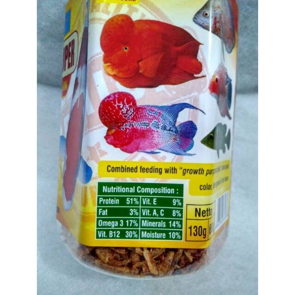 Makanan ikan AKARI AA UDANG SUPER 130GR