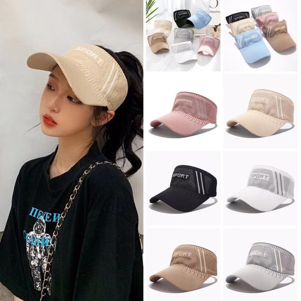 Topi Baseball Pelindung Matahari Sport Gaya Korea untuk Pria / Wanita/Fashion Import Topi