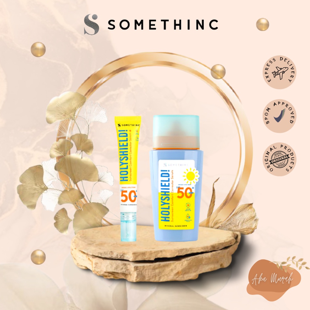 ✨ AKU MURAH ✨ SOMETHINC Holyshield Sunscreen Comfort Corrector Serum SPF 50 PA++++ 15ml // 50ml BPOM