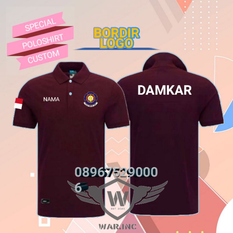 KAOS BAJU DAMKAR PEMADAM KEBAKARAN