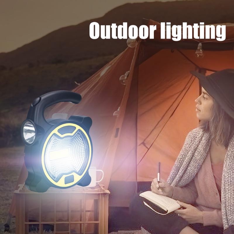 1PC Portable COB Work Lamp LED Lantern Waterproof Emergency Spotlight Rechargeable Floodlight for Outdoor Hiking Camping Light