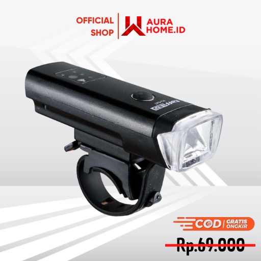 Lampu Sepeda LED USB Rechargeable XPG 350 Lumens / Lampu Sepeda Depan Belakang USB Charger Cas Casan