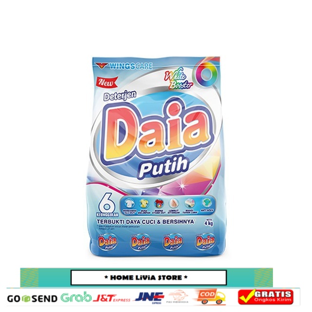 Daia Deterjen Bubuk Putih 4 kg