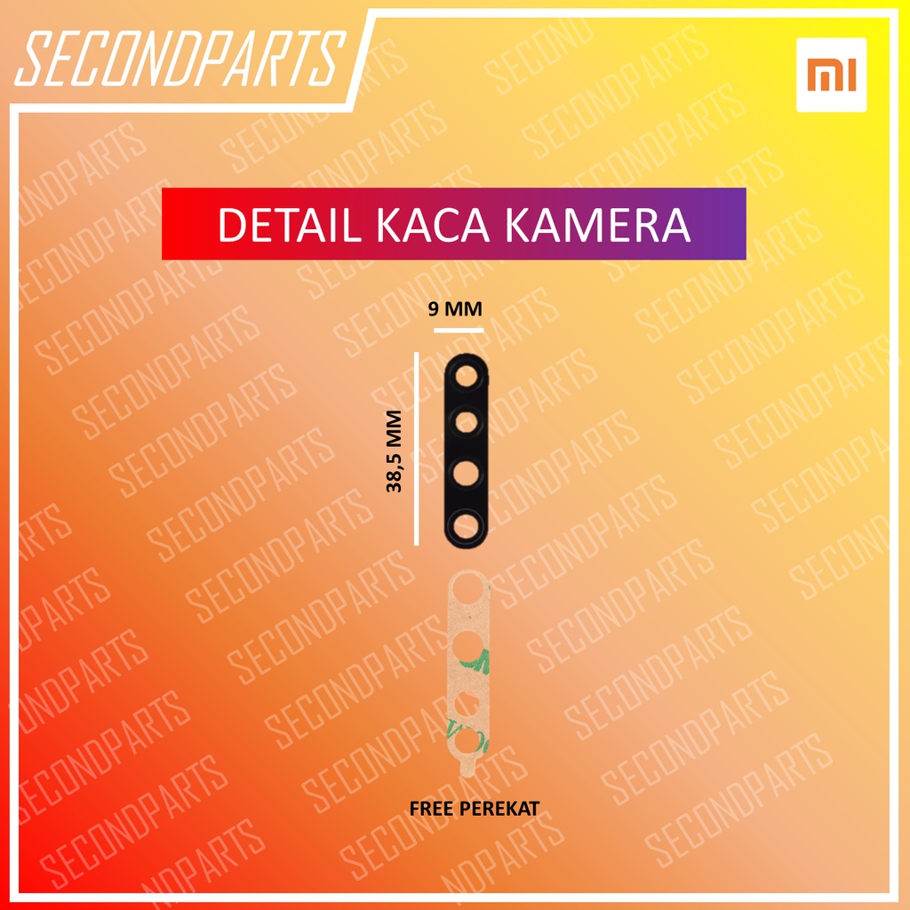 KACA LENSA KAMERA BELAKANG XIAOMI REDMI NOTE 8 ORIGINAL