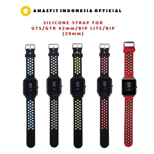Smartwatch Band Replacement Strap For Gts Gtr 42mm Bip Lite Bip Shopee Indonesia