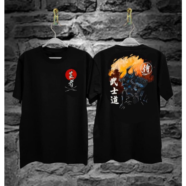 Kaos T Shirt Terlaris Ronin Samurai Kaos Distro Desain Jepang Kaos Unisex Kaos Lengan Pendek Shopee Indonesia