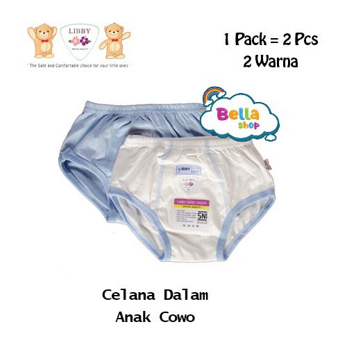 2 PCS LIBBY CELANA DALAM ANAK LAKI - LAKI UNDERWEAR BOY-BELLA SHOP