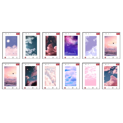 

Sticker Bujo Stiker Deco Sky Sea Transparan Aesthetic