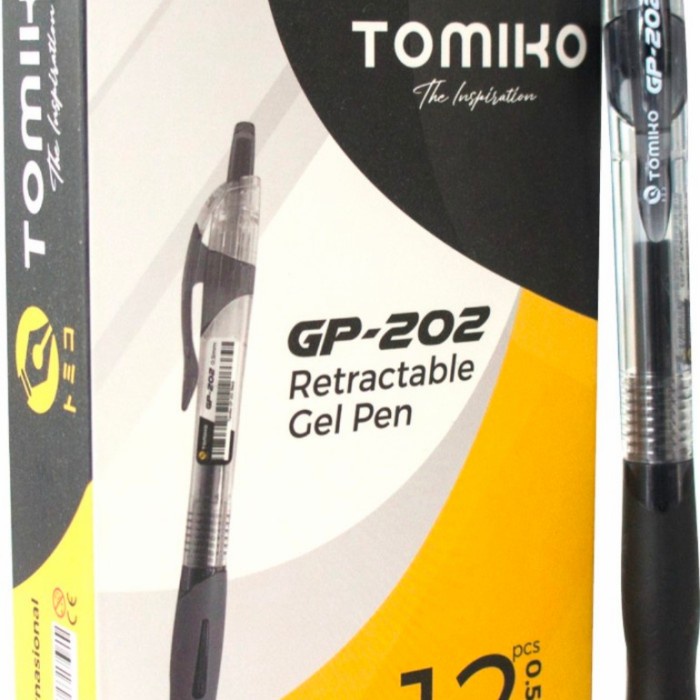 

Trendi Pulpen Gell 0.5 Mm Gp 202 Retractable Isi 12Pcs Gilaa!!!