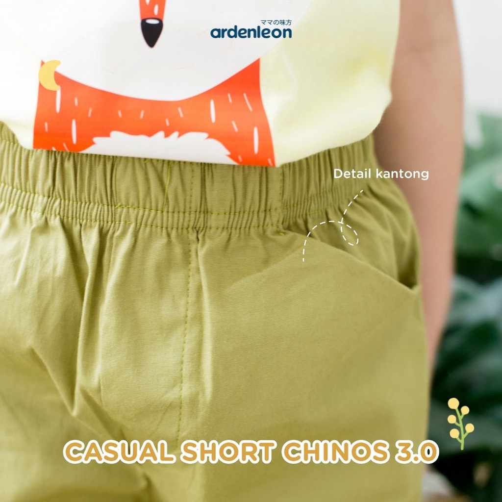 Celana Pendek Anak Laki Laki Perempuan 6 Bulan - 4 Tahun ARDENLEON Unisex Casual Short Chinos