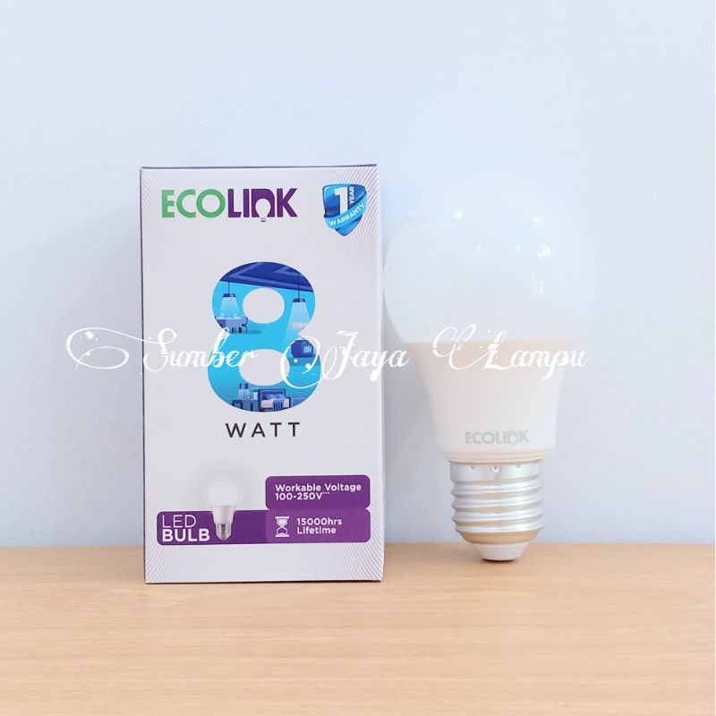 EcoLink LED 8 Watt Cahaya Putih