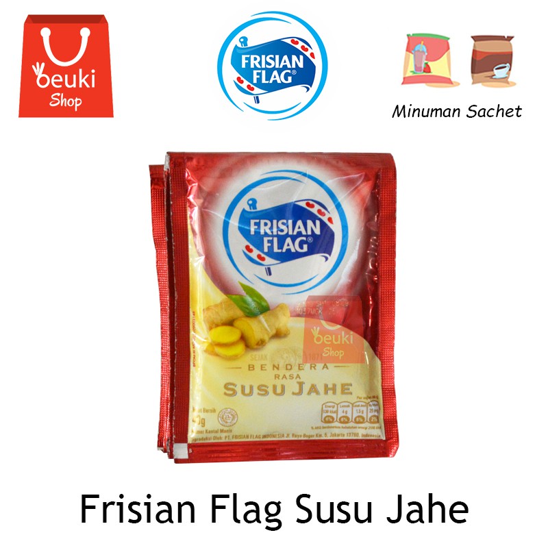 Frisian Flag Susu Jahe Susu Bendera Kental Jahe Hangat - 6pcs x 40gr