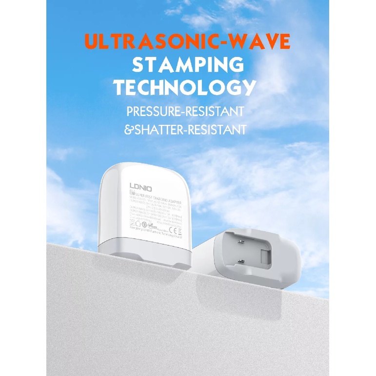 LDNIO A3511Q - 65W Super Fast Charging Adapter 3 USB Port PD QC 3.0 - Charger Super Cepat Bisa Untuk Laptop - 3 USB Total 65W Output