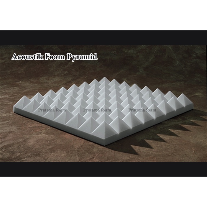 Busa Peredam Suara Model Pyramid - Acoustic Foam 50x50x6 cm