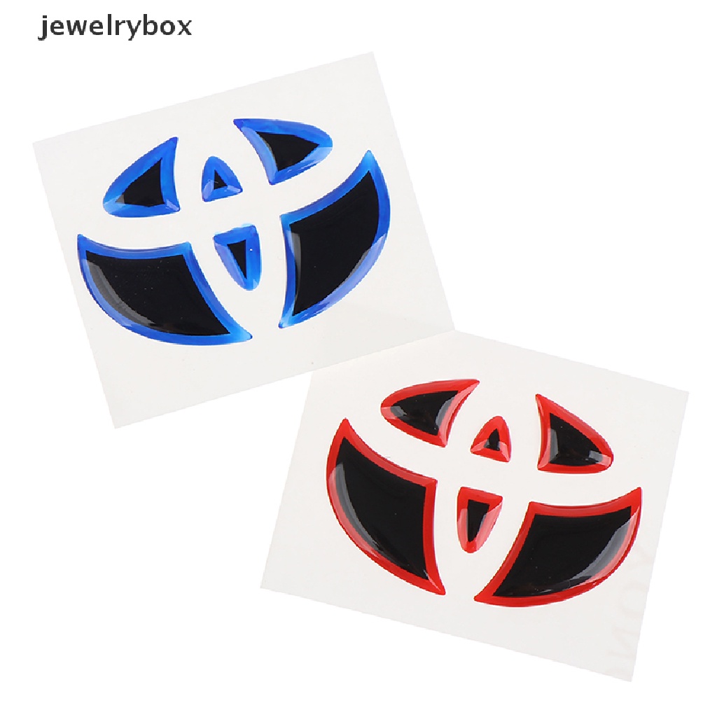 (Box) Stiker Emblem / Badge Roda Depan / Belakang Mobil Untuk Toyota