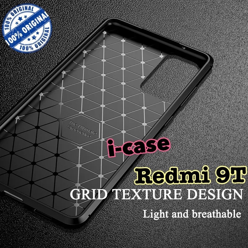 Redmi 9T Carbon Style Soft Case- casing cover Xiaomi Redmi9 T