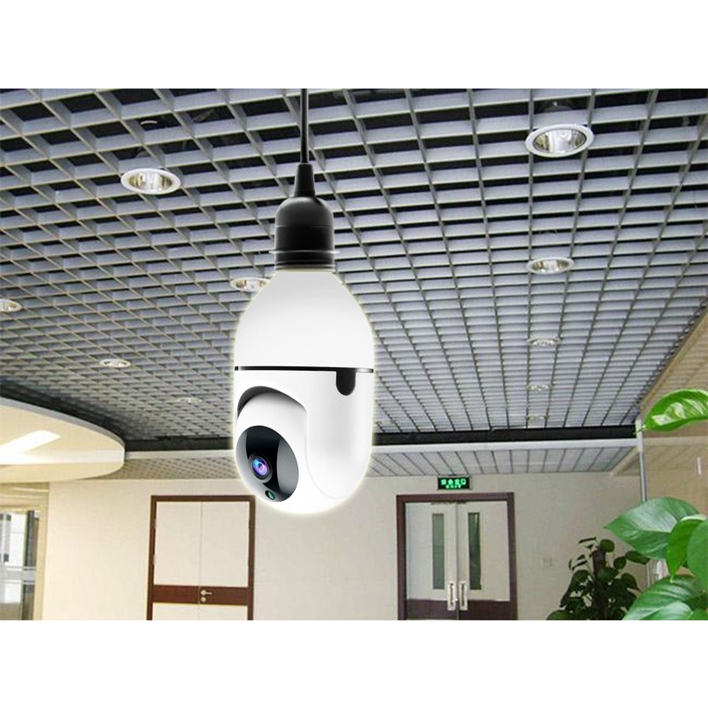 IP CAM CAMERA CCTV BULB WIFI APP V380 PANORAMIC/KAMERA IP BOHLAM 360 EYES