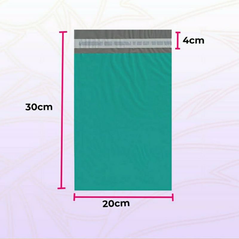 

Amplop Plastik Polymailer 20x30 cm Warna Hijau Polos Semi Glossy