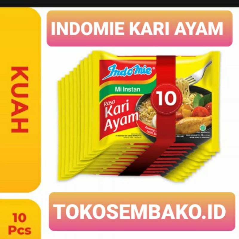 

Mie Indomie Kari Ayam 10 Pcs