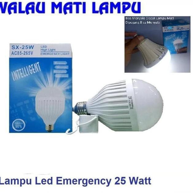 (TERLARIS) <<>> 112SOF Lampu Emergency LED SX-25 Watt Bohlam Sentuh Nyala Light SX 25W 25Watt Daru