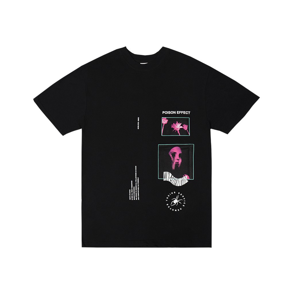 POISON EFFECT - KAOS DISTRO KEITH STUDIO PRIA/WANITA BLACK
