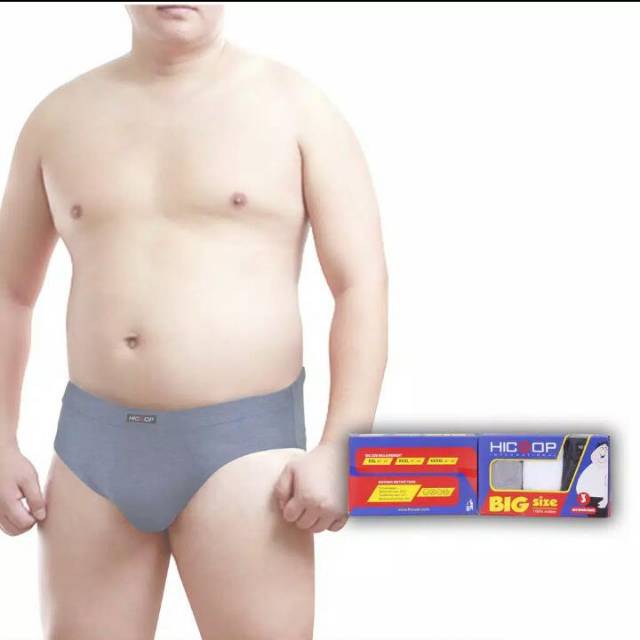 Hicoop Celana Dalam Big Size Pria HBBS 301 3 IN 1