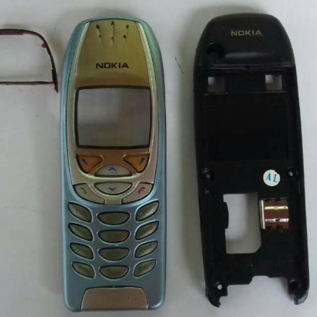 Casing nokia 6310 biru elegan+tulang+tutup infra red