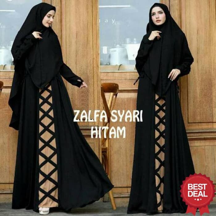 ORIGINAL ZALFA SYARI | SETELAN SYARI | GAMIS+KHIMAR | | GAMIS SYARI good merchant