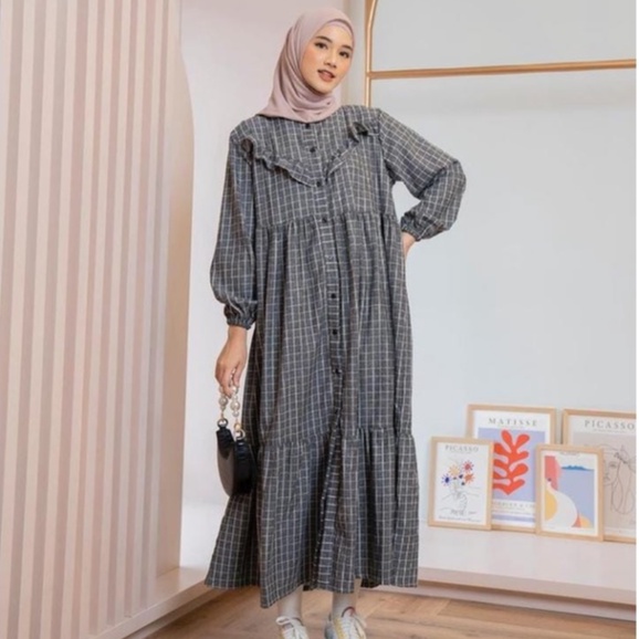 DRESS MIDI / DRESS FLANEL / GAMIS MIDI