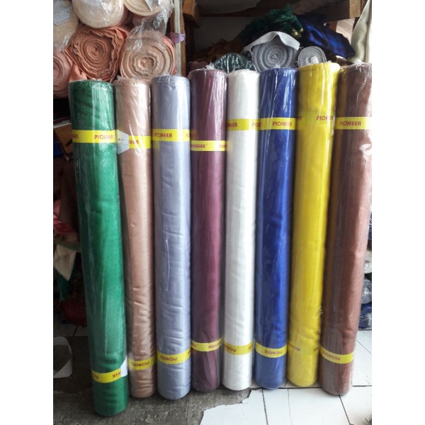 KAIN SATIN SATEN BINTIK LEBAR 120 CM BAHAN HORDENG GORDEN