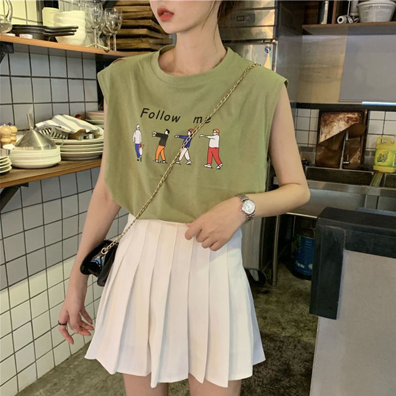  Kaos Tanpa Lengan  Warna Hijau Alpukat Shopee Indonesia