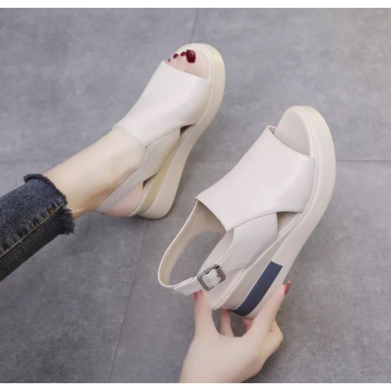 Sandal Wanita Sandal wedges platform terbaru SM 81