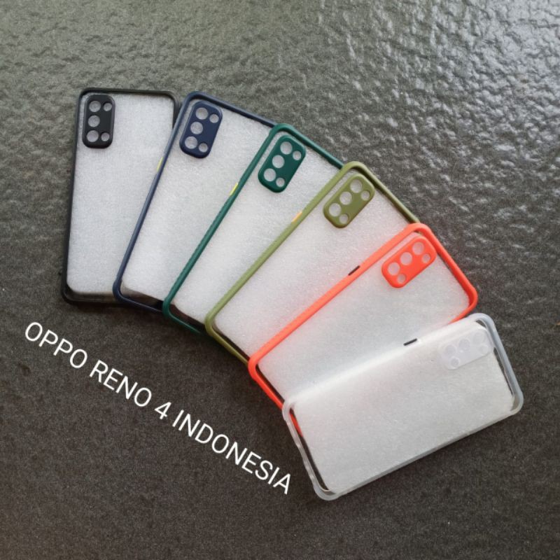 Case Oppo Reno 4 versi indonesia ( 9 model ) soft softcase softshell silikon cover casing kesing housing